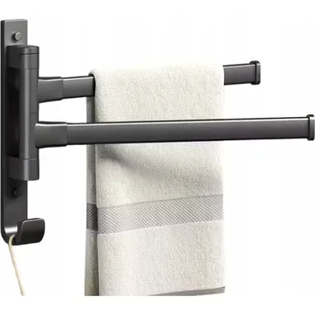 Věšák Věšák s pohyblivým ramenem na kolíčky Msanit černý