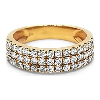 Prsten Zlatý Prsten s Diamanty 2010460