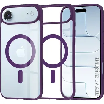Pouzdro na mobilní telefon Kryt iPhone 17 Air, Techsuit - MagSafe Pro, fialový