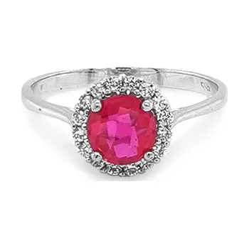 Prsten Zlatý Prsten s Barevnými Kameny 7131511