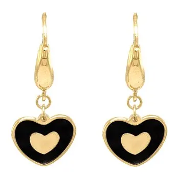 Náušnice Zlaté Náušnice ve Tvaru Srdce