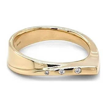 Prsten Zlatý Prsten s Diamanty 2011285