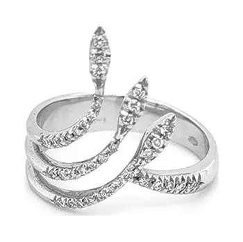 Prsten Zlatý Prsten s Diamanty 2010321