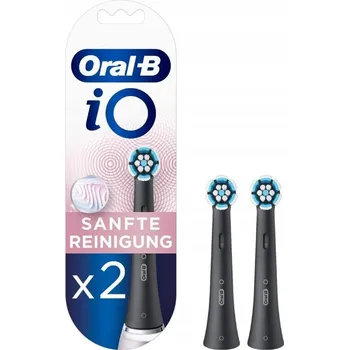 Péče o chrup ORIGINÁLNÍ Hlavice pro kartáčky Oral-B iO Gentle Care Černé 2ks