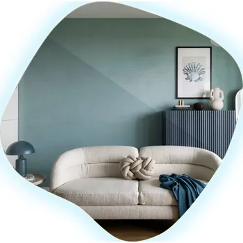 Zrcadlo Zrcadlo Studené LED Organické S Podsvícením Dekorativní Premium Na Zeď