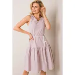 Lakerta Dámské letní šaty béžovo-bílé pruhované Velikost: 42