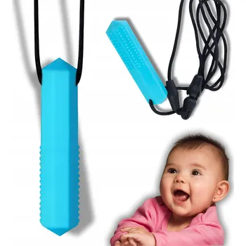 Hračka pro kojence SILIKONOVÉ LOGOPEDICKÉ KOUSÁTKO TERAPEUTICKÉ NA KRK