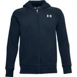 Chlapecká mikina Under Armour Boys' UA Rival Cotton Full Zip - academy/onyx white (S)