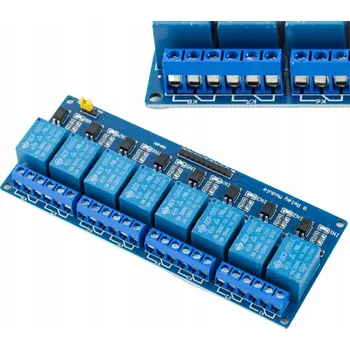 Bezpečnostní kamera Relé MSALAMON Reléový modul 8 kanálů 12V pro Arduino