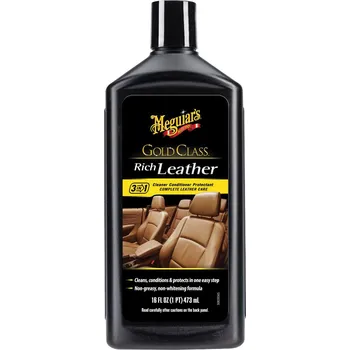 Meguiar's Gold Class Rich Leather Cleaner/Conditioner - čistič a kondicionér na přírodní i umělou kůži, 473 ml