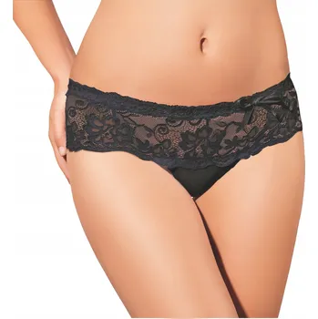 Kalhotky Dámská tanga Viva 037 Black - Ewana XL