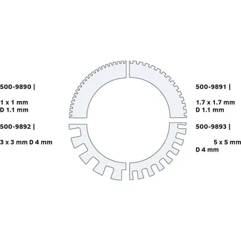 Pracovní nůž Perforační nůž 1.7X1.7 mm D1.1 mm (8TPI)