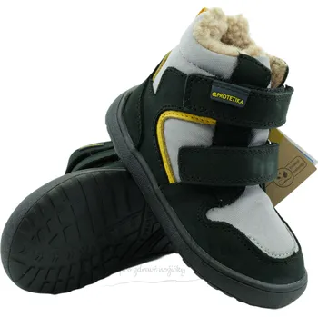 Dívčí zimní obuv Zimní barefoot dětská obuv Protetika Gero black - vel. 30