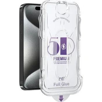 Tvrzené sklo (Tempered Glass) JP Dust Free pro Apple iPhone 15 Pro Max + aplikátor