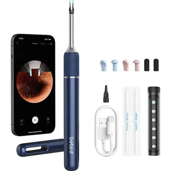 Zabezpečení domácnosti Bebird Note5 Modrý Otoskop s kamerou pro čištění uší 1080p SMART