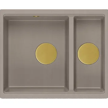 Granitový dřez Dřez jednopůlkomorový Quadron Logan 150 granit béžový