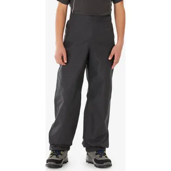 Dívčí obuv QUECHUA Dětské turistické nepromokavé svrchní kalhoty 7–15 let MH 900 7 LET ŠEDÁ