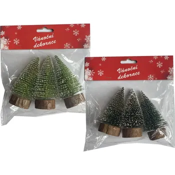 Vánoční dekorace Stromky dekorační 3kusy