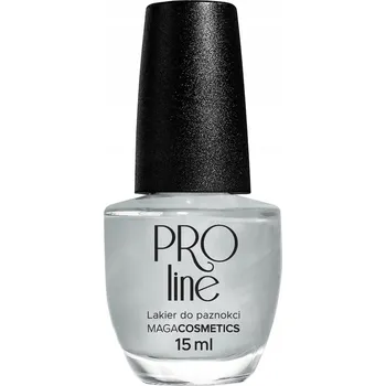 Přípravek na nehty Lak na nehty šedý mléčně perleťový jemný s částečkami Proline 074