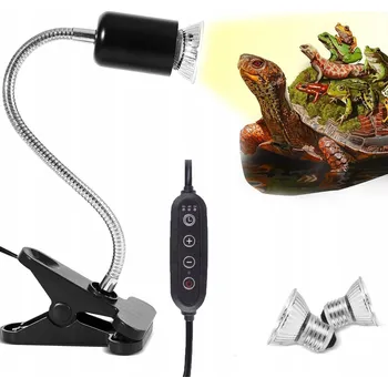 Teraristika SADA VYHŘÍVANÉ LAMPY PRO PLAZY SE 3 ŽÁROVKAMI 50W, TEPELNÁ LAMPA PRO ŽELVY