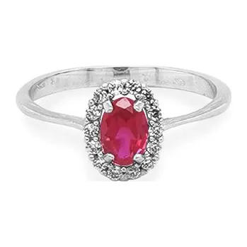 Prsten Zlatý Prsten s Barevnými Kameny 7131411