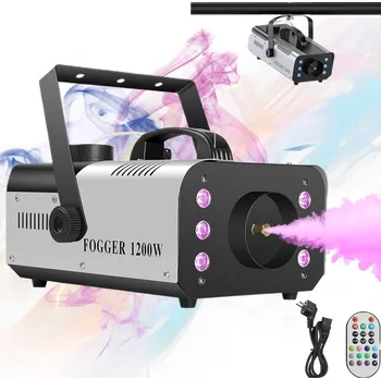 Výrobník mlhy VÝROBNÍK MLHY GENERÁTOR DYMU 1200W LED + DÁLKOVÉ OVLÁDÁNÍ