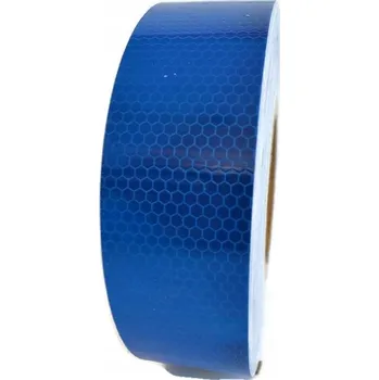 REFLEXNÍ PÁSKA MEDOVÁ PLÁSTEV , modrá, reflexní, 5 cm, autopřepravník