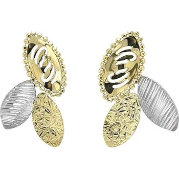 Náušnice Zlaté Náušnice z Kombinovaného Zlata 7120812