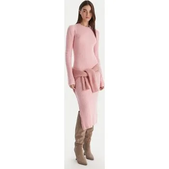 Dámské šaty Patrizia Pepe Úpletové šaty 2A2996 K294 Růžová Regular Fit II