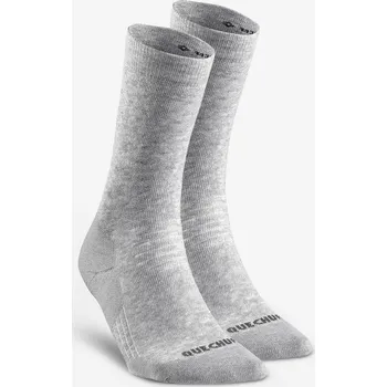 Pánské ponožky QUECHUA Turistické zimní polovysoké ponožky SH 100 39/42 ŠEDÁ