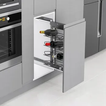 Cargo do skříňky 40 ANTRACIT NA VÍNO tandem blum plný výsuv boční PRAVÉ