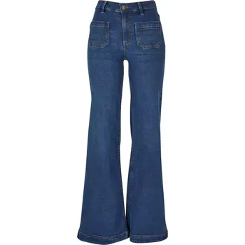 Dámské kalhoty Dámské kalhoty URBAN CLASSICS TB5452 DEEP BLUE WASHED 26