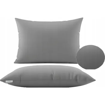 Polštář 50x60 POLŠTÁŘ POLŠTÁŘ NA BAVLNA POLŠTÁŘ NA POHOVKU ŠEDÝ, MĚKKÁ BAVLNA