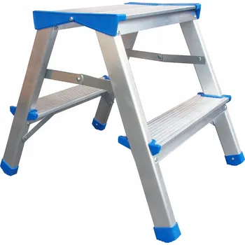 Žebřík ŽEBŘÍK, ROZKLÁDACÍ HLINÍKOVÁ STOLIČKA 44 CM BRAKET