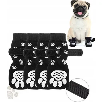 Dámské ponožky 4 Kusy Protiskluzových ponožky s protiskluzovou úpravou XXL