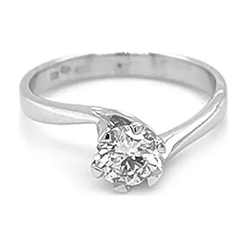 Prsten Zlatý Zásnubní Prsten s Diamantem 2010780