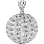 Přívěsek z bílého zlata se zirkony 7151269