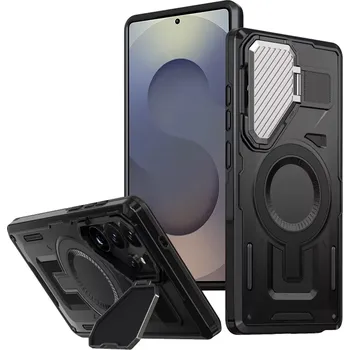 Pouzdro na mobilní telefon Kryt Samsung Galaxy S25 Ultra, CamVault MagSafe, černý