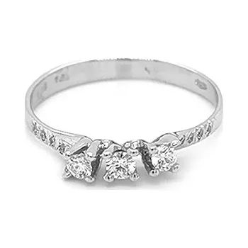 Prsten Zlatý Prsten s Diamanty 2010196