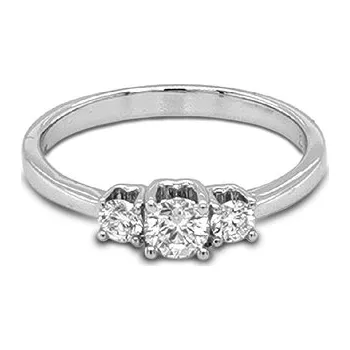 Prsten Zlatý Prsten s Diamanty 2011650