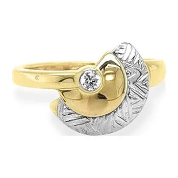 Prsten Zlatý Prsten se Zirkonem z Kombinovaného Zlata 7130050