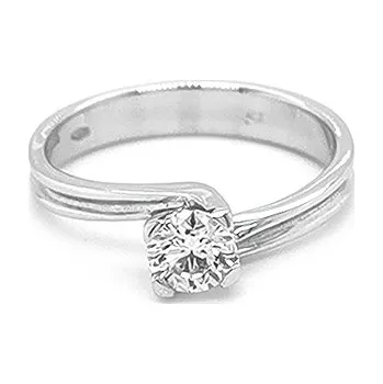 Prsten Zlatý Zásnubní Prsten s Diamantem 2010717