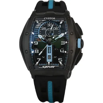 Hodinky CVSTOS Chrono Sprint Titanium / Blue