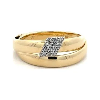 Prsten Prsten se Zirkony z Kombinovaného Zlata 7131820