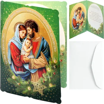 KORTINA Vánoční přání s obálkou, s textem, 12 x 17 cm