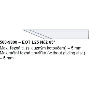 Kuchyňský nůž EOT nůž L25 / 65°