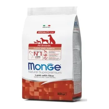 Krmivo pro psa MONGE DOG Puppy Junior Jehně, rýže 800g 30/18