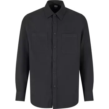 Pánská košile Pánská košile URBAN CLASSICS TB6357 BLACK XXL
