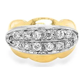 Prsten Prsten z Kombinovaného Zlata se Zirkoy