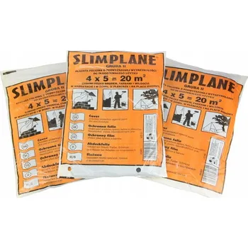 Zakrývací fólie na malování Silná ochranná malířská Fólie pro širokou škálu použití LDPE 4x5m 1 kus